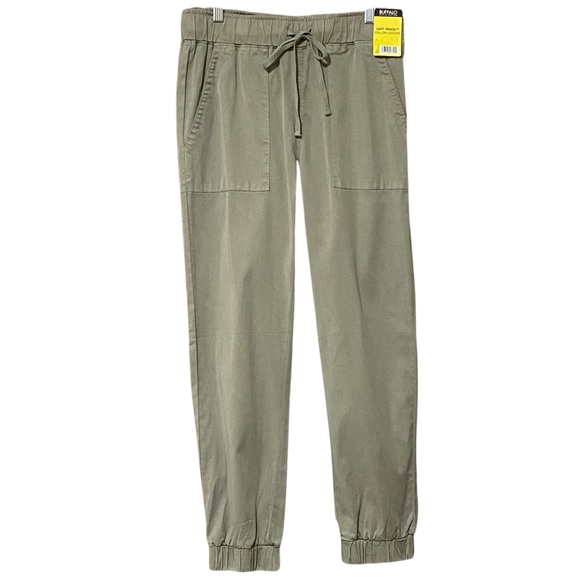 Buffalo David Bitton Soft Tencel Pull-On Jogger S Tea Leaf Casual Comfort NWT - Picture 1 of 11